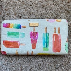 Unused Kate Spade Zip Around Ice Cream Wallet